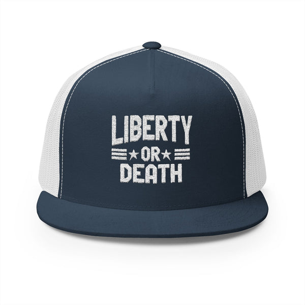 Lions Not Sheep "Liberty or Death" 5 Panel Trucker Hat - Dark Version Old