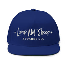 Lions Not Sheep "Apparel Co." Flat Bill Hat - Dark Version Old