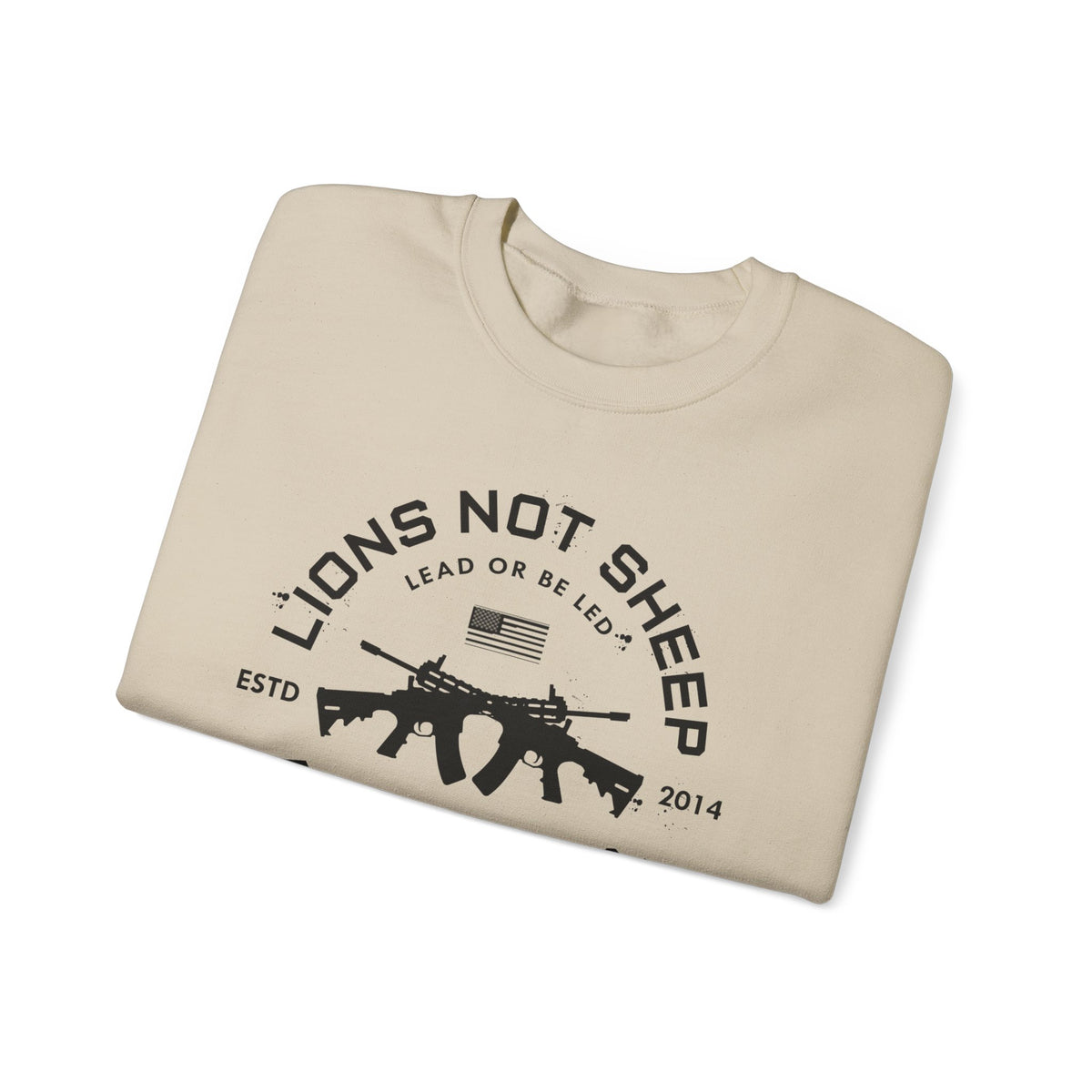 Lions Not Sheep "Cross Guns" Unisex Crewneck Sweatshirt