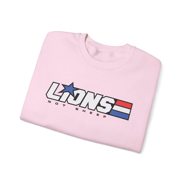 Lions Not Sheep "American Hero" Unisex Crewneck Sweatshirt