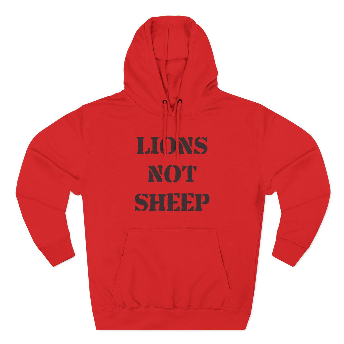 Lions Not Sheep &quot;OG&quot; Three-Panel Fleece Hoodie
