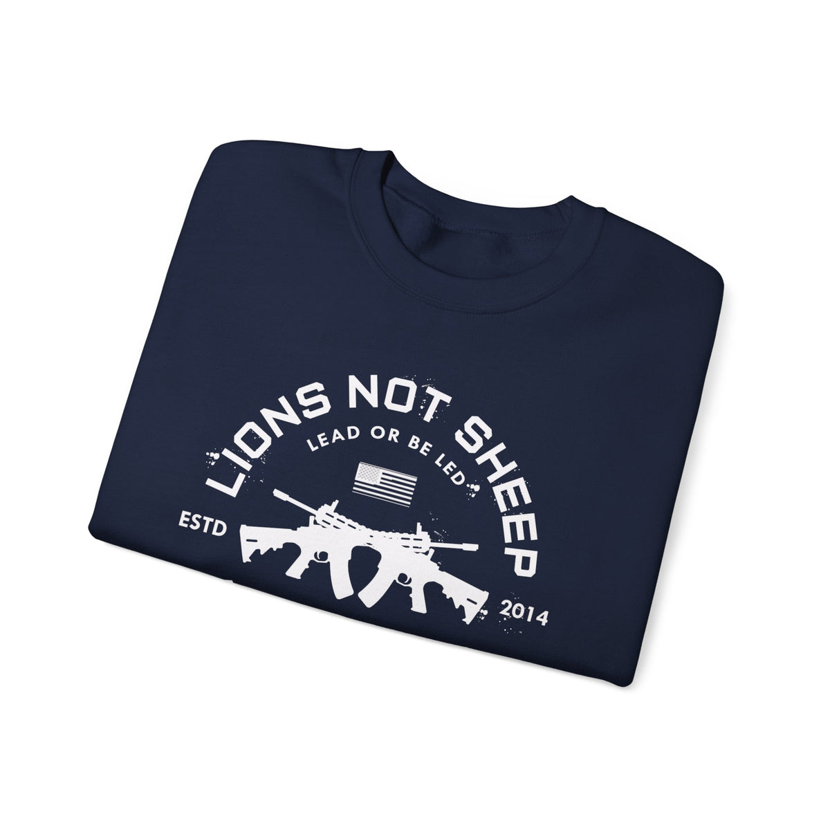 Lions Not Sheep "Cross Guns" Unisex Crewneck Sweatshirt