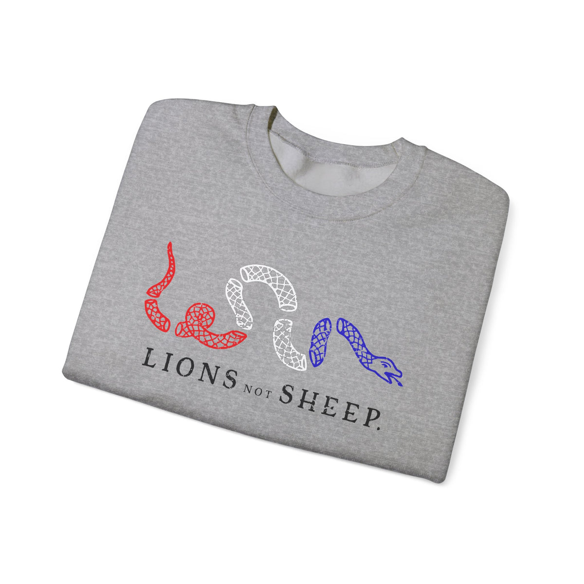Lions Not Sheep "Join or Die" Unisex Crewneck Sweatshirt