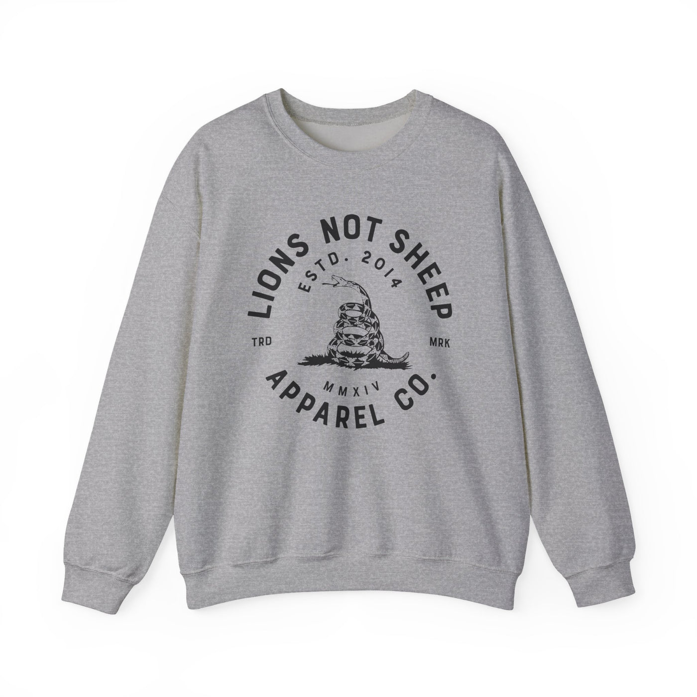 Lions Not Sheep "Don't Tread on Me" Unisex Crewneck Sweatshirt