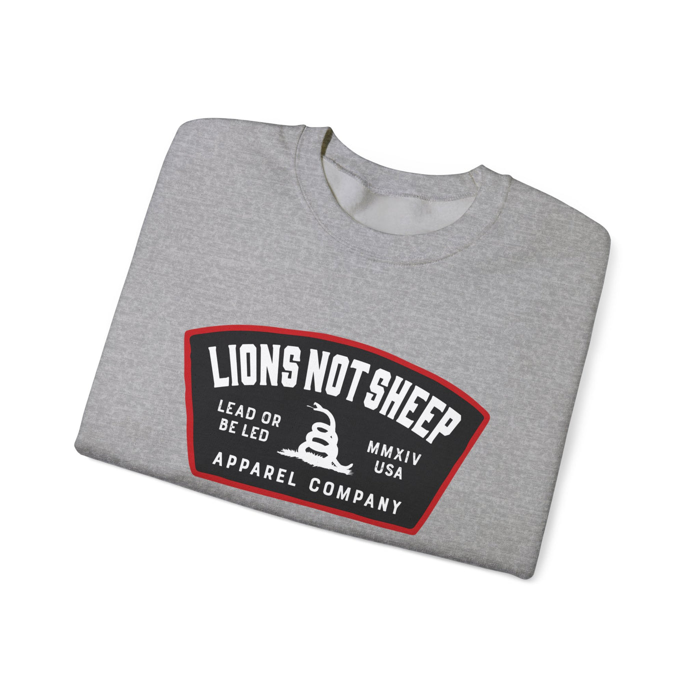 Lions Not Sheep "Lead From the Front" Unisex Crewneck Sweatshirt
