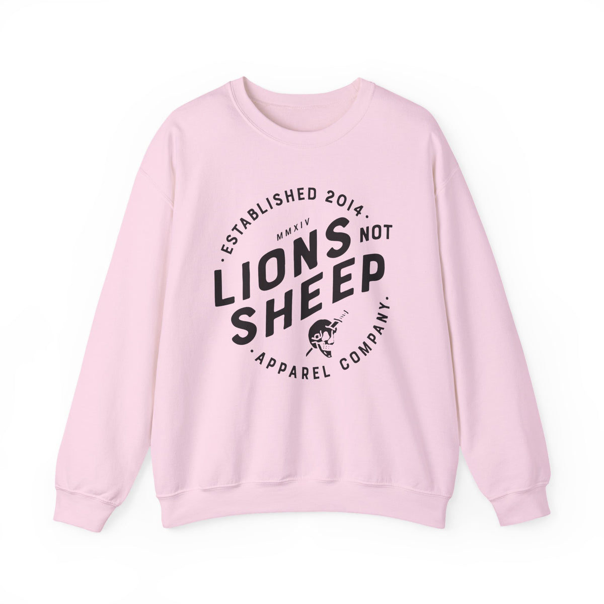 Lions Not Sheep "Vintage Skull" Unisex Crewneck Sweatshirt