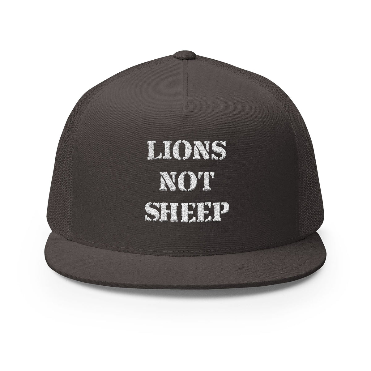 Lions Not Sheep &quot;OG&quot; 5 Panel Trucker Hat - Dark Version