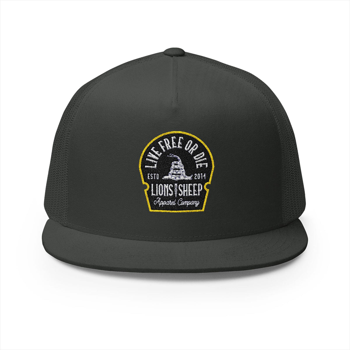 Lions Not Sheep &quot;Live Free or Die&quot; 5 Panel Trucker Hat