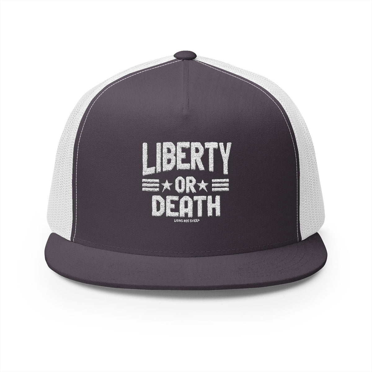 Lions Not Sheep &quot;Liberty or Death&quot; 5 Panel Trucker Hat - Dark Version