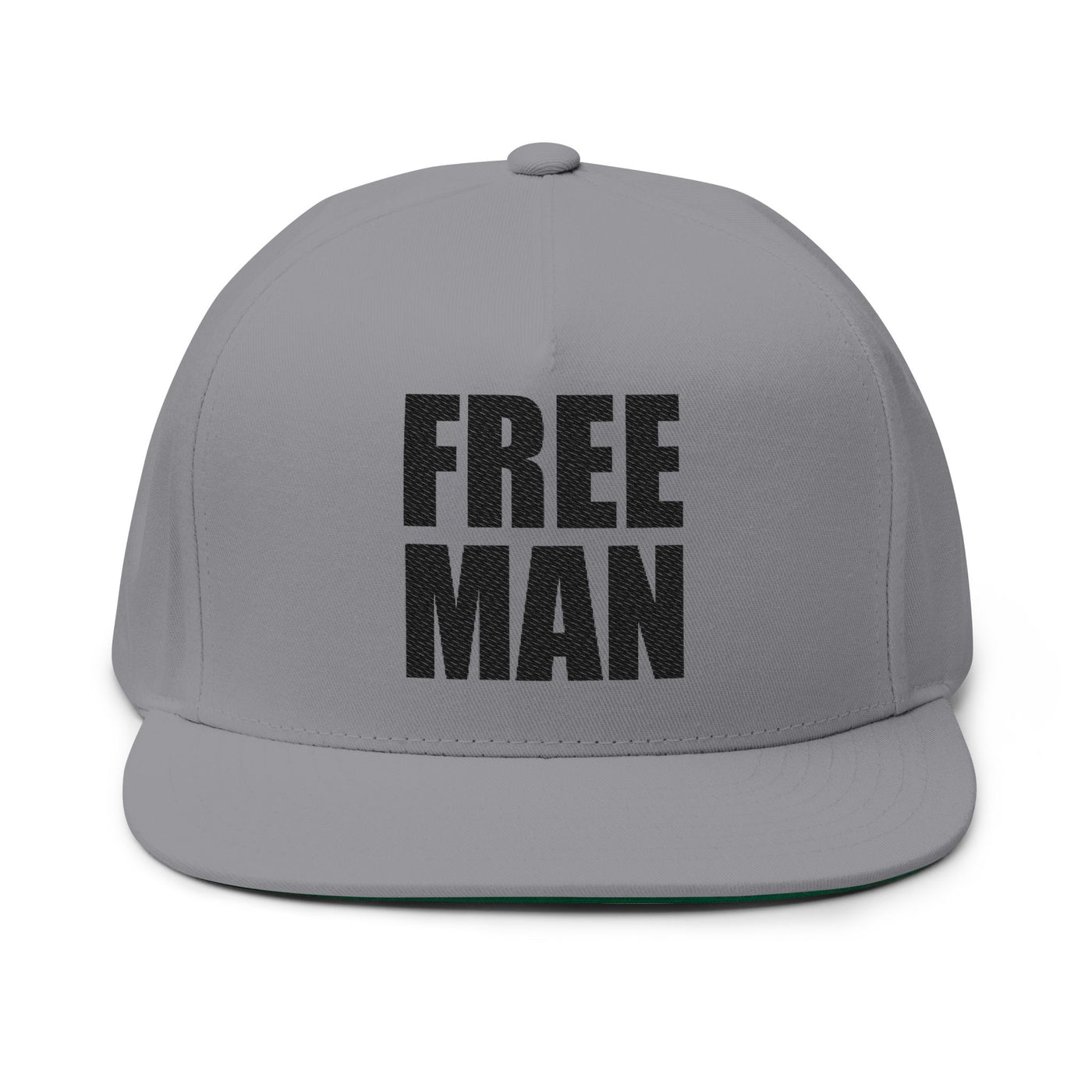 Lions Not Sheep "Free Man" Flat Bill Hat - Light Version Old