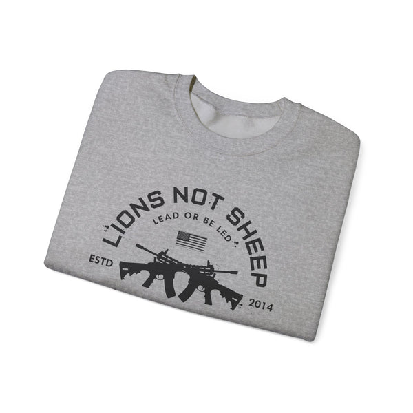 Lions Not Sheep "Cross Guns" Unisex Crewneck Sweatshirt