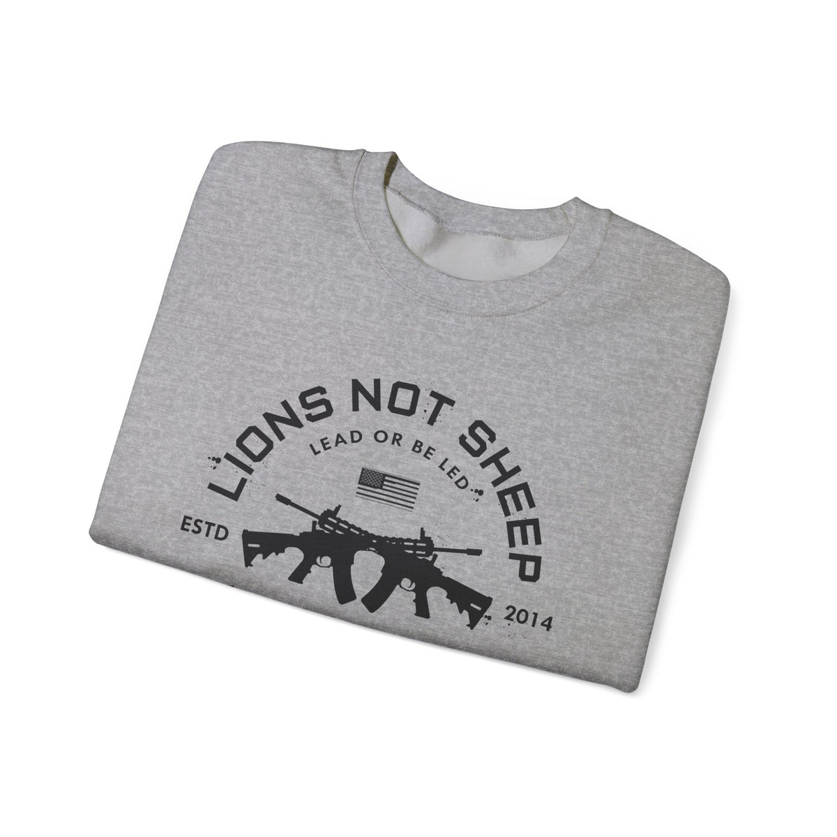 Lions Not Sheep "Cross Guns" Unisex Crewneck Sweatshirt
