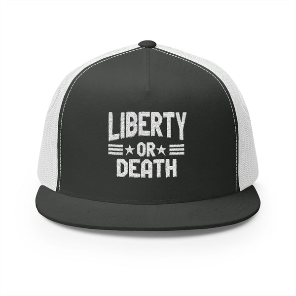 Lions Not Sheep "Liberty or Death" 5 Panel Trucker Hat - Dark Version Old