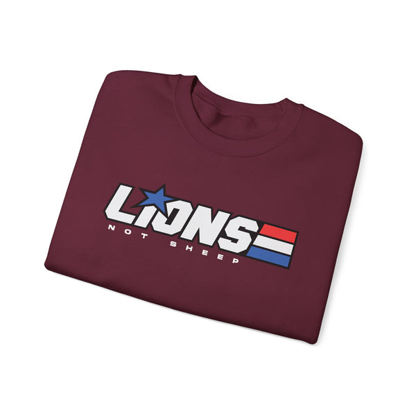 Lions Not Sheep "American Hero" Unisex Crewneck Sweatshirt
