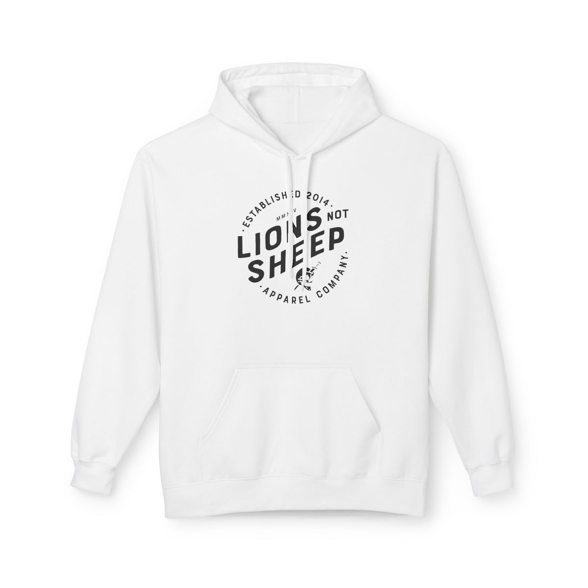 Lions Not Sheep "Vintage Skull" Softstyle Fleece Hoodie