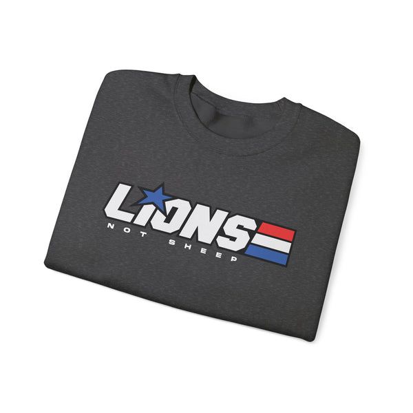 Lions Not Sheep "American Hero" Unisex Crewneck Sweatshirt