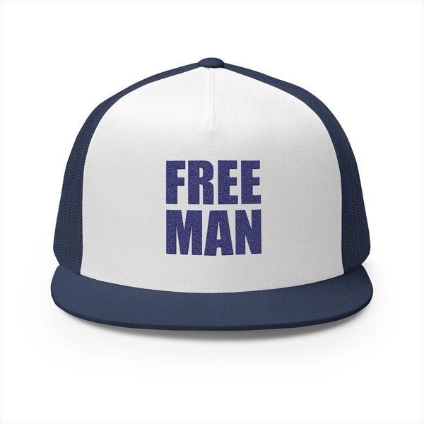Lions Not Sheep "Free Man" 5 Panel Trucker Hat - Light Version Old