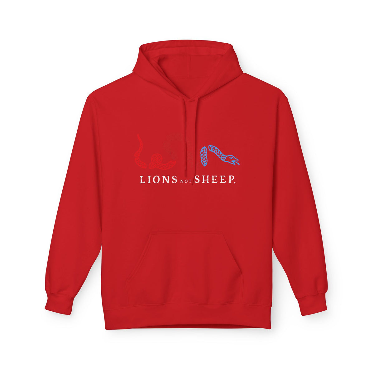 Lions Not Sheep "Join or Die" Softstyle Fleece Hoodie