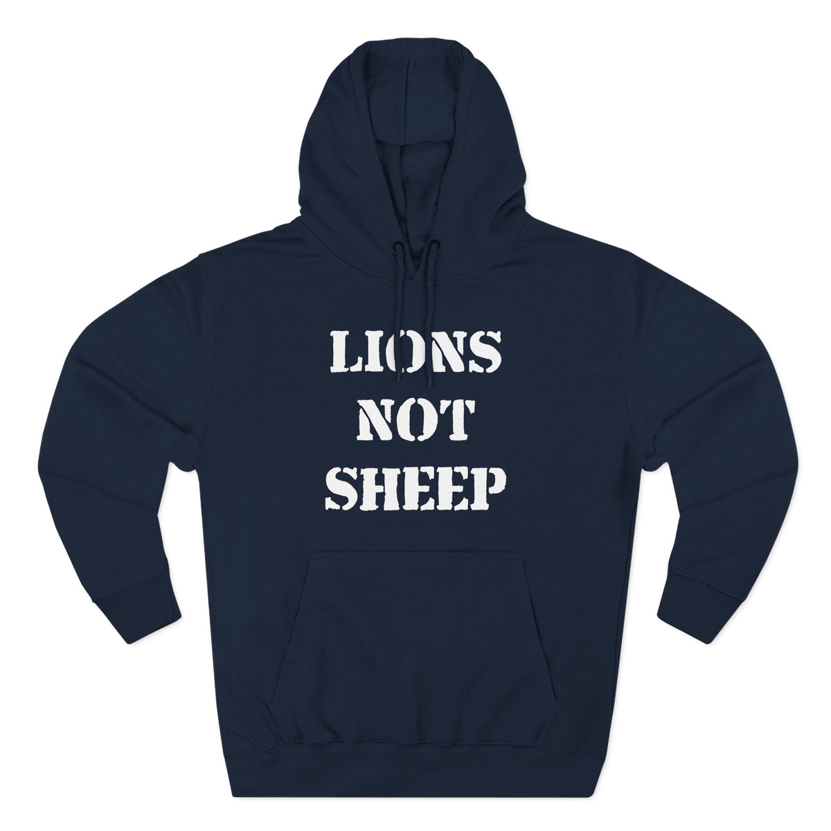 Lions Not Sheep &quot;OG&quot; Three-Panel Fleece Hoodie