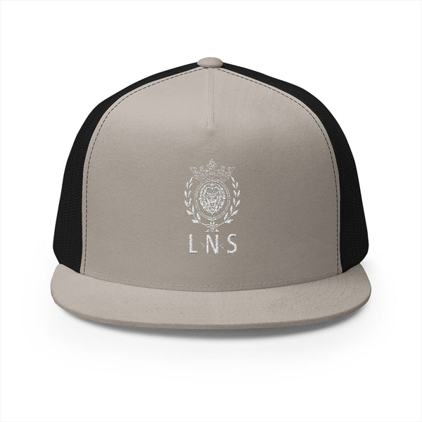 Lions Not Sheep "Royal" 5 Panel Trucker Hat - Dark Version Old
