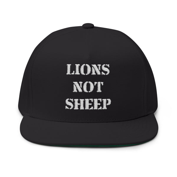 Lions Not Sheep "OG" Flat Bill Hat - Dark Version Old