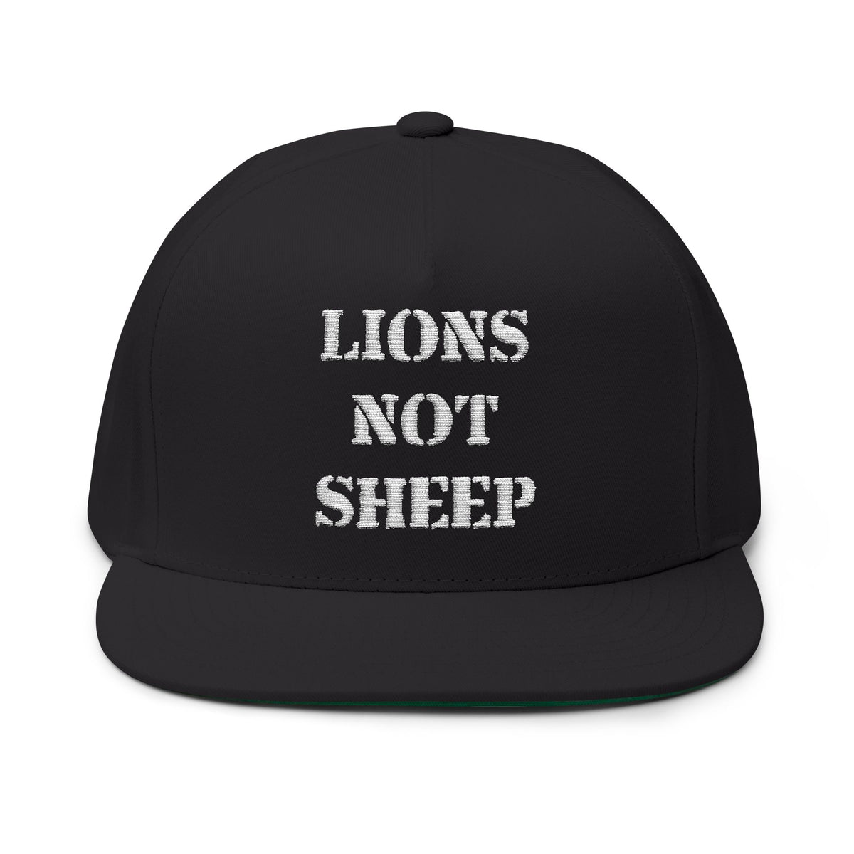 Lions Not Sheep &quot;OG&quot; Flat Bill Hat - Dark Version
