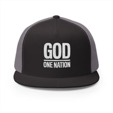 Lions Not Sheep "God's Nation" 5 Panel Trucker Hat - Dark Version Old
