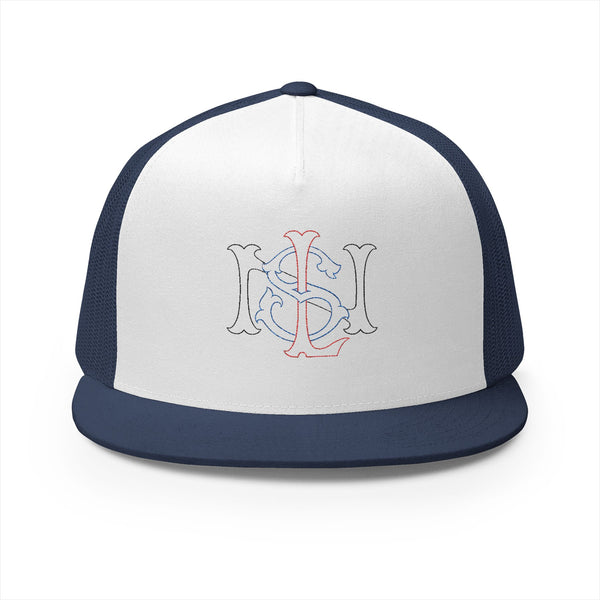 Lions Not Sheep "Yankee" 5 Panel Trucker Hat - Light Version Old