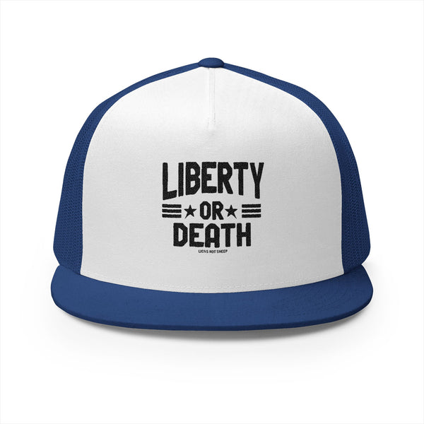 Lions Not Sheep "Liberty or Death" 5 Panel Trucker Hat - Light Version Old