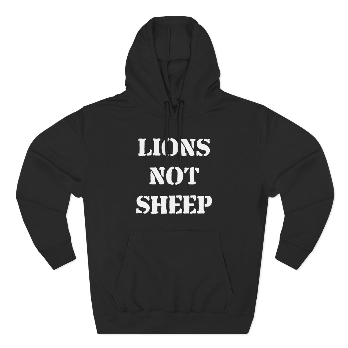 Lions Not Sheep &quot;OG&quot; Three-Panel Fleece Hoodie