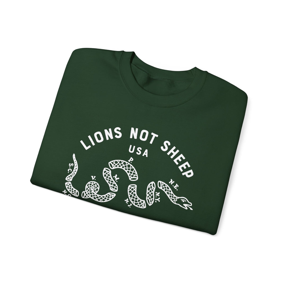 Lions Not Sheep "Vintage Snake" Unisex Crewneck Sweatshirt