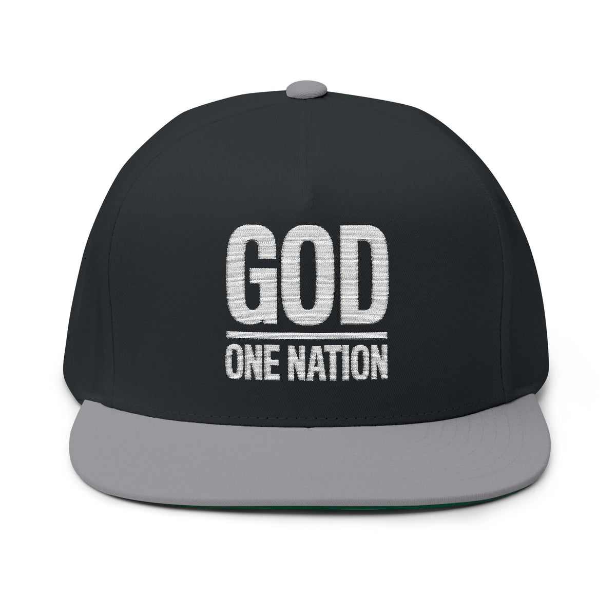 Lions Not Sheep &quot;God&#39;s Nation&quot; Flat Bill Hat - Dark Version