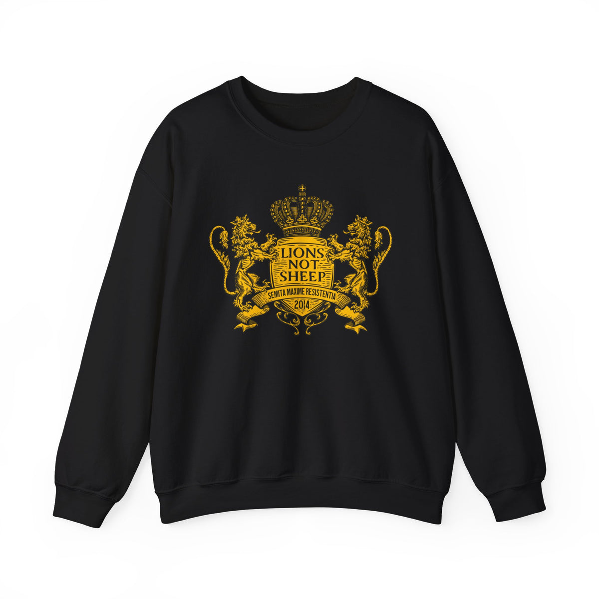 Lions Not Sheep "Coat of Arms" Unisex Crewneck Sweatshirt