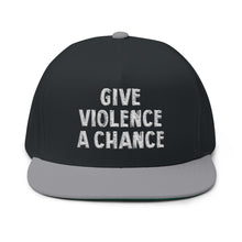 Lions Not Sheep "Give Violence A Chance" Flat Bill Hat - Dark Version Old