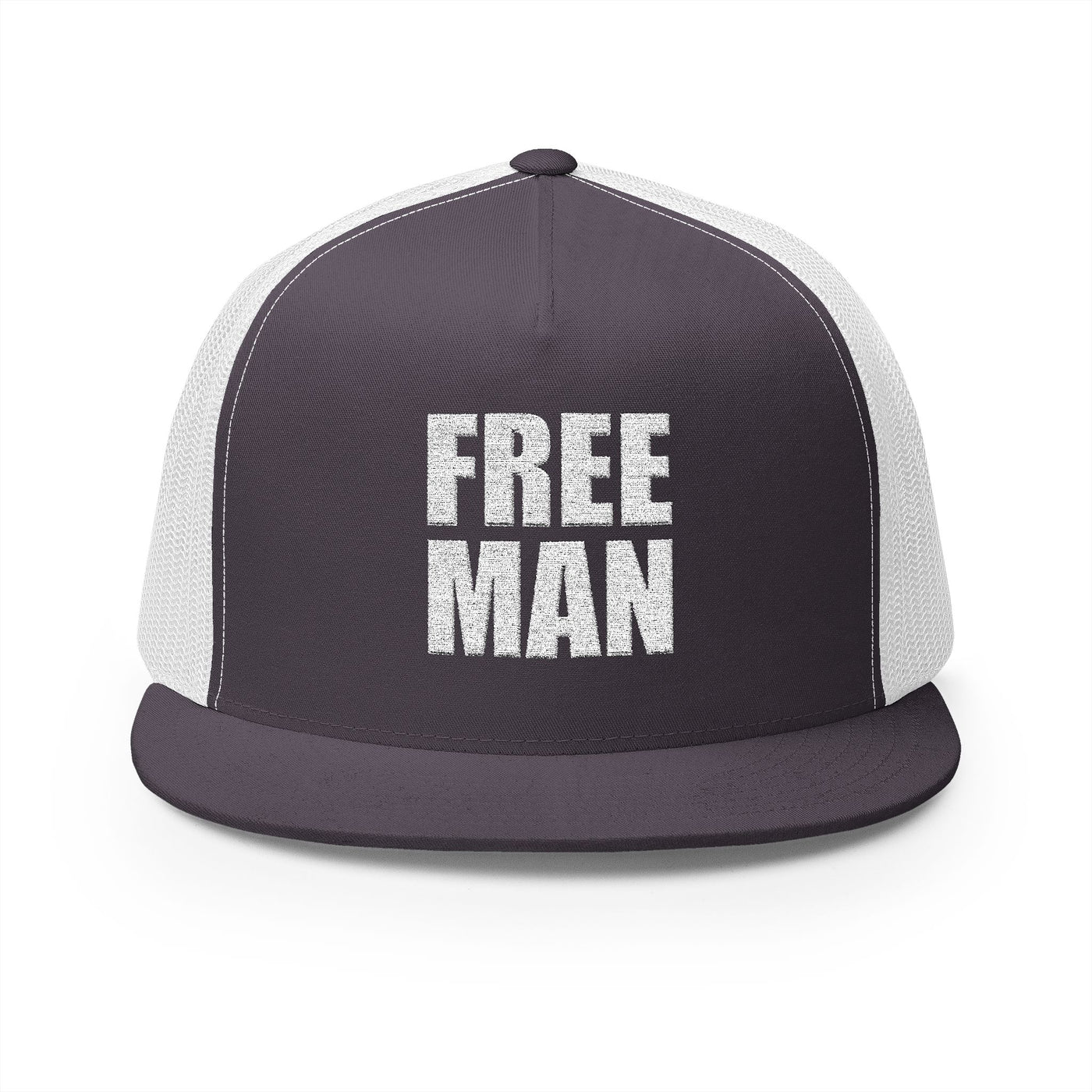 Lions Not Sheep "Free Man" 5 Panel Trucker Hat - Dark Version Old