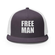 Lions Not Sheep "Free Man" 5 Panel Trucker Hat - Dark Version