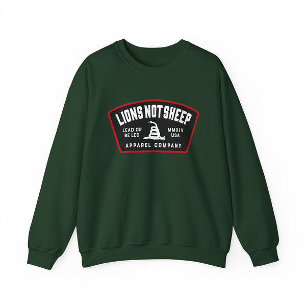 Lions Not Sheep "Lead From the Front" Unisex Crewneck Sweatshirt