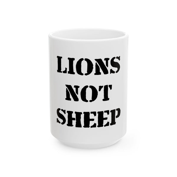 Lions Not Sheep 'OG' White Mug