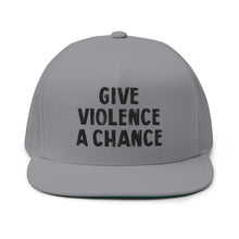Lions Not Sheep "Give Violence A Chance" Flat Bill Hat - Light Version Old