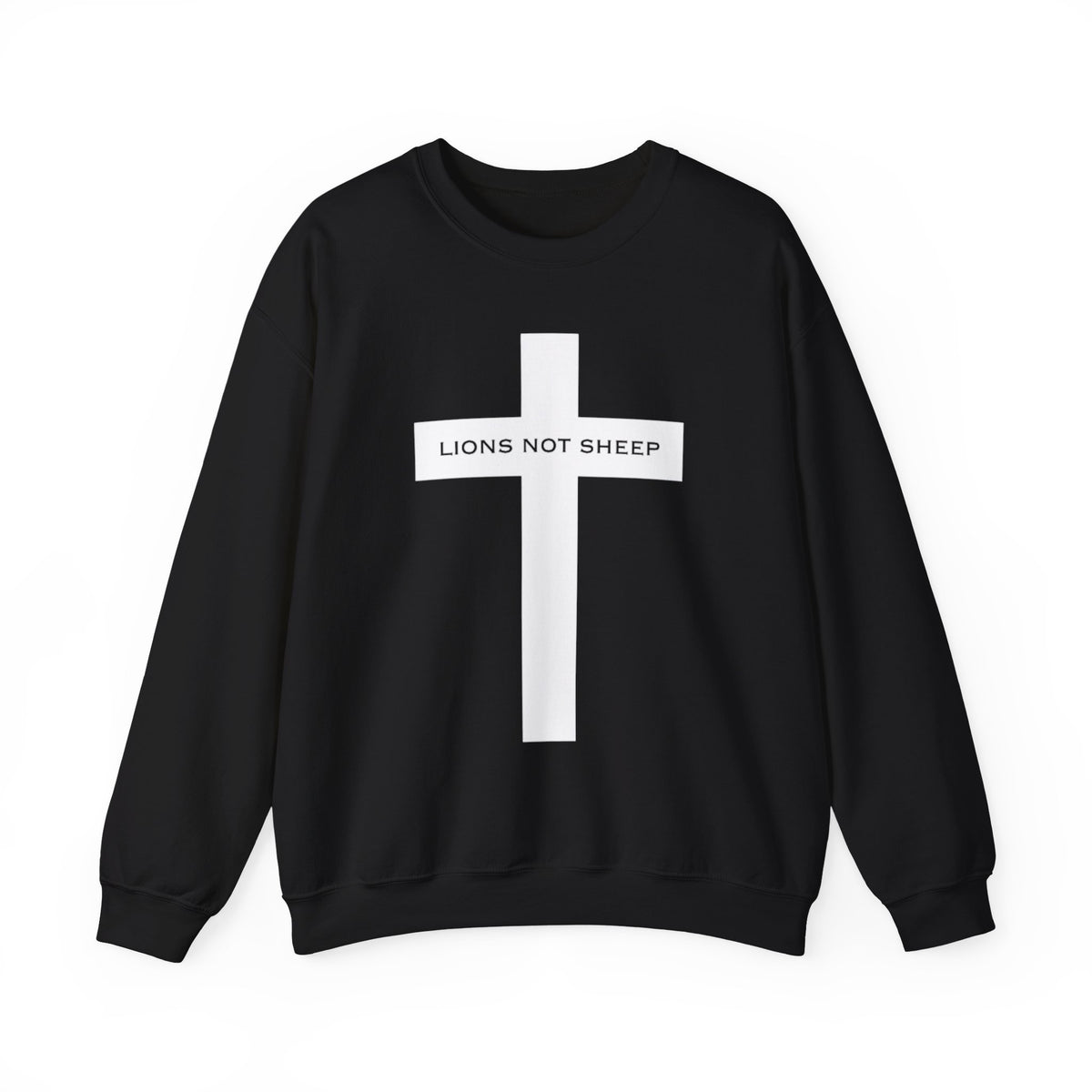 Lions Not Sheep "Cross" Unisex Crewneck Sweatshirt