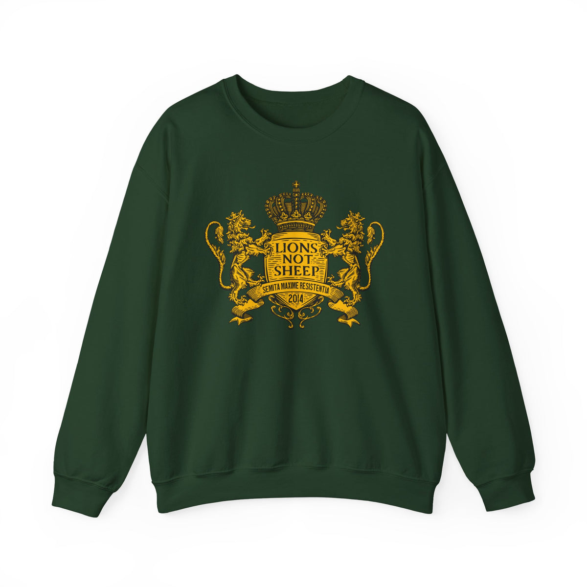 Lions Not Sheep "Coat of Arms" Unisex Crewneck Sweatshirt