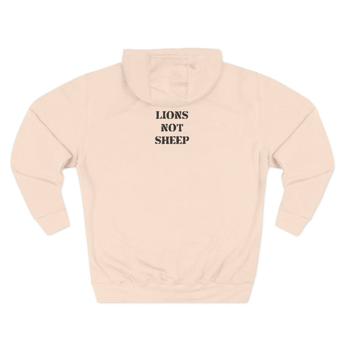 Lions Not Sheep &quot;OG&quot; Three-Panel Fleece Hoodie