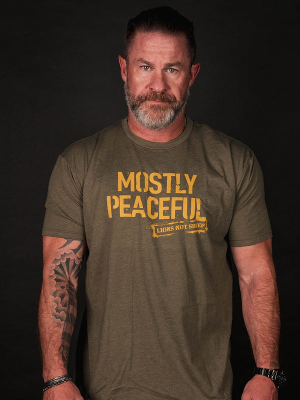 Lions Not Sheep “Mostly Peaceful” Tee