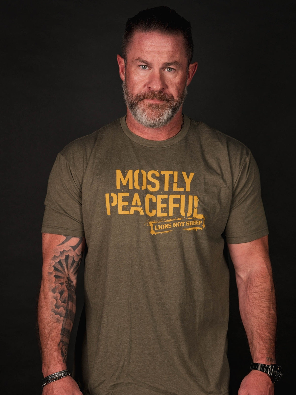 Lions Not Sheep “Mostly Peaceful” Tee