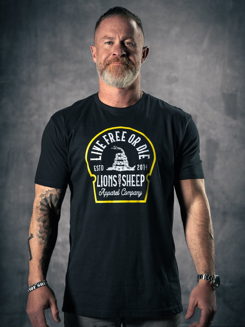 Lions Not Sheep "Live Free or Die" Tee