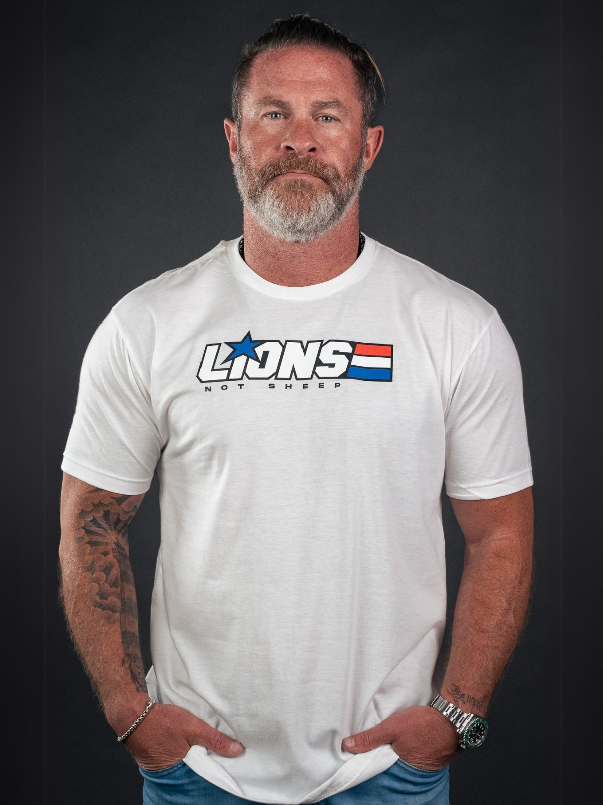 Lions Not Sheep “American Hero” Tee
