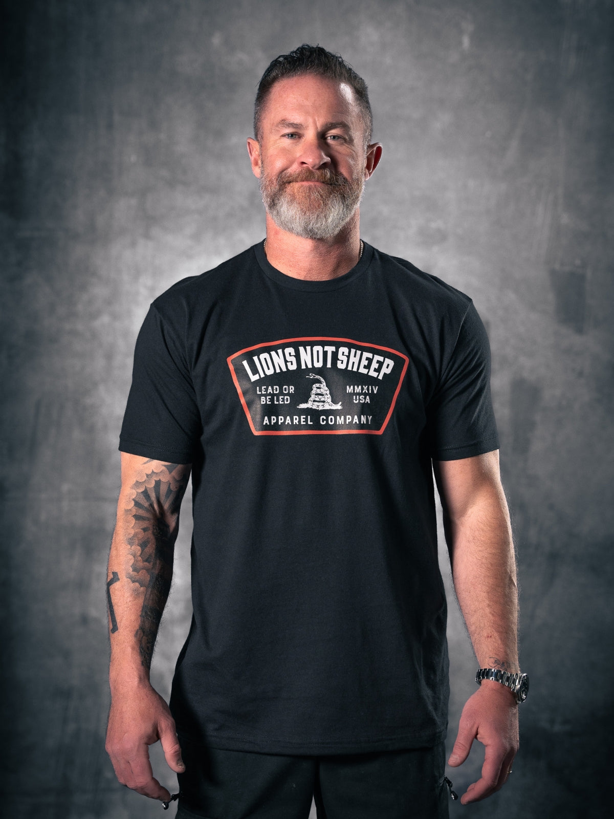 Lions Not Sheep &quot;Lead From the Front&quot; Tee - White