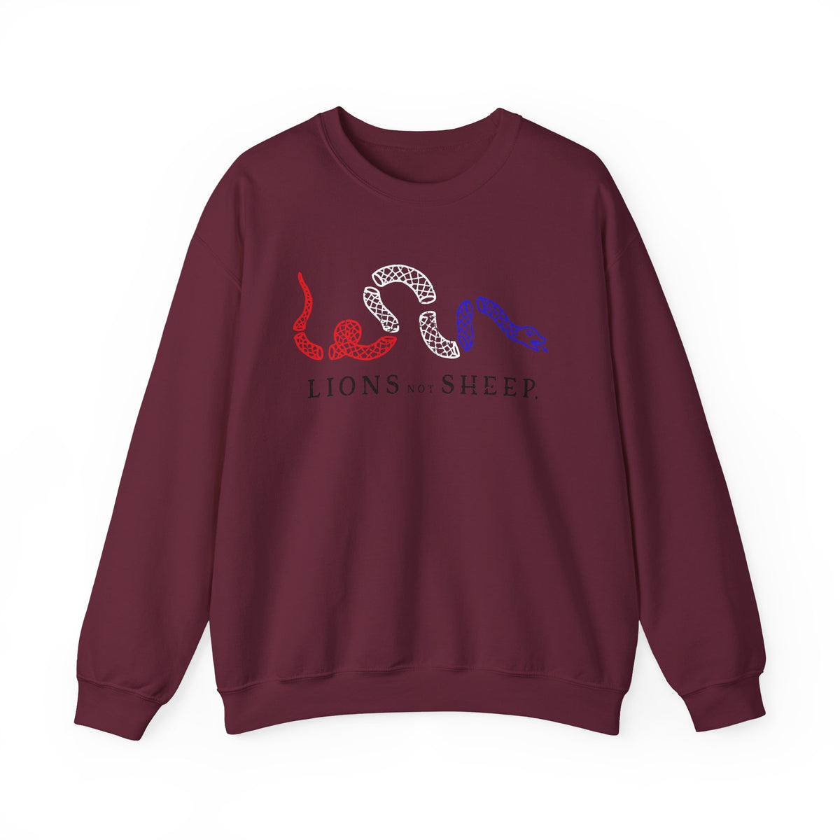 Lions Not Sheep "Join or Die" Unisex Crewneck Sweatshirt