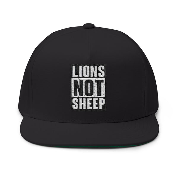 Lions Not Sheep "Straight Outta" Flat Bill Hat Old