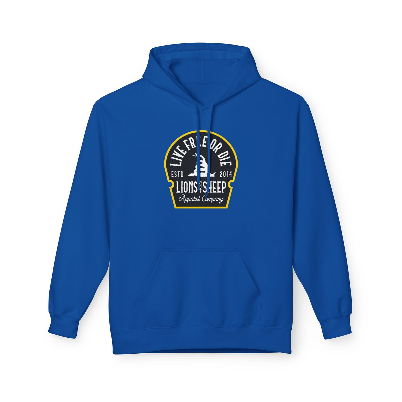 Lions Not Sheep "Live Free or Die" Softstyle Fleece Hoodie